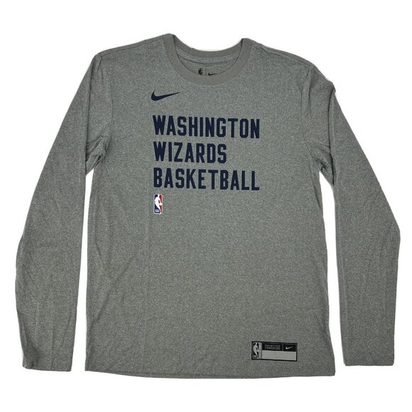 Washington Wizards Shirt Men’s M Gray The Nike Tee Engineered Dri-Fit NBA‎ - Picture 1 of 10